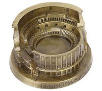 Biitfuu Metal Rome Colosseum Model, Retro Bronze Ancient Architecture Handmade Craft Home Desktop Décor Scultura da collezione