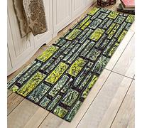 Biitfuu Tappeto da Pavimento Non -rip Tappeto Cucina in Flanello Morbido per Camera da Letto, Assorbente D'acqua Ad Alta densità per Balcone da Campo, 40*60 Cm, Mostrato Come un Quadro (60*180 cm)