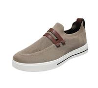 biJerou Moda estiva uomo One Foot Stirrup Sneakers Uomo Tessuto Mesh Comode Scarpe Casual Compatible with Moto Scarpe 42, cachi, 43 EU