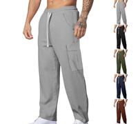 biJerou Pantaloni cargo da uomo rosso corti, pantaloni da uomo bianchi skinny bianchi pantaloni da tuta da uomo pantaloni da uomo blu pantaloni corti cargo jeans blu pantaloni termici lunghi pantaloni
