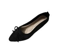 biJerou Scarpe da giardino foderate da ragazza, scarpe da ginnastica da donna foderate, scarpe sportive per bambini e bambine, 25, con smorzamento, colore nero, elegante, sneaker da donna, in pelle
