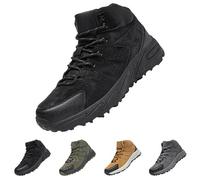 BiJerou Scarpe da moto per uomo, compatibili con scarpa motociclista Flat Bottom Lightweight Mesh Breathable Slip On Comfortable Solid Color