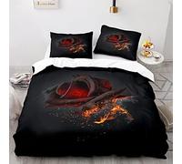 BIJOOT Rose Copripiumino Morbida Microfibra Copripiumino 3D Stampa 3D Sacco Copripiumino Matrimoniale 220X240 Cm Con 2 Pezzi 50X75Cm Federe