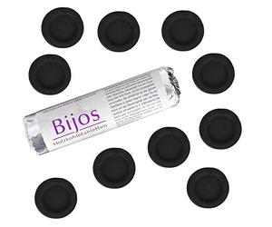 Bijos - Compresse per carbonella, 50 mm, in legno di bambù, ad accensione rapida