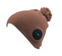 Bijoux - Berretto Bluetooth Invernale Uomo Donna, Cappello Caldo e Morbido con Cuffie Wireless, Microfono Integrato per Chiamate, Lavabile (IT, Testo, Taglia Unica, Marrone Special)