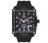 Bijoux pour tous CRA31404 - Orologio da uomo Cerruti Odissea rettangolare, colore: Nero