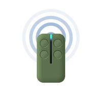 Bijoux - Telecomando Universale Multifrequenza 330Mhz-868Mhz, Compatibile con Cancelli, Garage, Saracinesche, Tapparelle, Porte Elettriche, 4 in 1 con Rolling Code e Codice Fisso, Tecnologia AMC,Verde