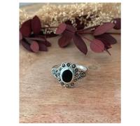 Anello Pietra Zaffiro E Diamanti IN Oro Giallo 9 Carati 375/1000 T52-54-56-58