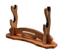 BiJun Sword Stand, Katana Holder, Katana Stand Lightsaber Stand Samurai Sword Holder Stand Rack Display Wall Mounted Hook for Katana Wakizashi Tanto Support All Swords (2 Tiers)