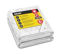 Bikain - Telo Impermeabile Esterno - 2x3 Metri - 90g/m2 Rinforzato - Occhielli Antistrappo - Telo 100% Impermeabile e 100% Protezione UV - Copritutto Multiuso - 3 Strati Laminato Incrociato