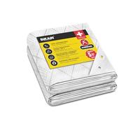 Bikain - Telo Impermeabile Esterno - 3x5 Metri - 90g/m2 Rinforzato - Occhielli Antistrappo - Telo 100% Impermeabile e 100% Protezione UV - Copritutto Multiuso - 3 Strati Laminato Incrociato