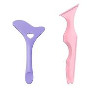 BIKASUN 2 Pezzi Stencil Eyeliner Occhi in Silicone, Multifunzione Modello di Guida per Sopracciglia, Ciglia, Mascara, Strumento Aiuto per il Trucco Degli Riutilizzabile Flessibile Stencil Eyeliner