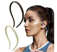BIKCZEWIN 2 fasce flessibili per capelli per donne e ragazze fasce sottili per capelli pettine denti pettine senza pressione in plastica accessori per capelli con occhiali