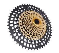 Bike a ruota libera a ruota a ruota libera su pignone in acciaio Ciclo a ruota libera a ruota libera e design cavo compatibile con M6100, SLX M7100, XT M8100, M9100 e altri (Black Gold)