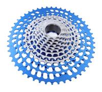 Bike a ruota libera a ruota a ruota libera su pignone in acciaio Ciclo a ruota libera a ruota libera e design cavo compatibile con M6100, SLX M7100, XT M8100, M9100 e altri (Black Gold) (Blue Silver)