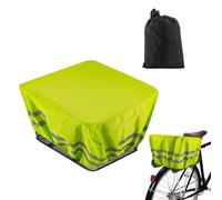 Bike Basket Liner, Bike Trunk Rain Cover, Cycling Accessories, Reflective Strip Gear, Motorcycle Electric Scooter Bag for Protecting Items from Raining and Dust During, 18.11x12.6x7.87 Inches