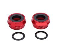 Bike Bottom Bracket Impermeabile, Accessori per Ciclismo Mountain e Road, 42mm, 68-73mm - Protezione Polvere, Design Integrato, Prestazioni Stabili (Rossa)
