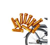 Bike Brake Line Caps, Aluminum Alloy Cable End Caps, Shifter Cable Tips | Cable End Crimps Mountain Road Bike Parts Accessories Cycling Brake Derailleur Shift Wire Terminals Silver Lightweight