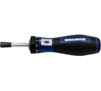 BikeBroz 81664 - Chiave dinamometrica per riparazione biciclette, 1/4" | Cacciavite dinamometrico con supporto per punte e tuta destra 1-6 Nm | "Spencer Screwtorque" | 70001