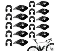Bike Cable Clamps - 10 set Sturdy Cable Guide with Alloy Base | Mountain Bike Accessories With Double Sided Tape, Easy Installation Multifunctional Wire Clips For Road Bikes