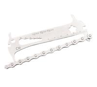 Bike Chain Checker Wear Indicator Tool, Precision Measuring Ruler Ciclist Maintenance, Durable Accessory for Shop Use and Dirt Riders, Great Gift for Men Women on Birthdays Holiday