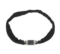 Bike Chain Lock 5 Digit Combination Heavy Duty Anti Theft Chain Lock Keyless Security Resettable Bike Locks for Outdoor Cycling Manganese Steel Zinc Alloy Fabric Sleeve