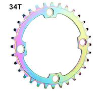 Bike Chainring Chainwheel Aluminum Alloy Hollow Integral Single Speed Bike Crank Ring Chain Wheel Disc for Road s, Mountain Bikes 36T (36T)