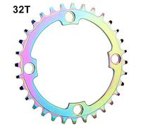 Bike Chainring Chainwheel Aluminum Alloy Hollow Integral Single Speed Bike Crank Ring Chain Wheel Disc for Road s, Mountain Bikes 36T (32T)