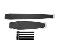 Bike Chhelihl, per ciclismo, protezione di spruzzatura della resina universale, guardia del fango anteriore e posteriore, set da 1 coppia (Nero)