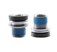 Bike Crank Bolt - 2 Piece Steel Bicycle Bottom Bracket Axle Screw, | Extensive Application: , For Road Mountain Men Women Cycling Axle