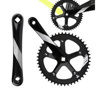Bike Crankset, High Performance Cycling Component, Precision Aluminum Alloy Costrution, Lightweight Streamlined Design, Eccellente per Road Racing City Commuting Trail Riding