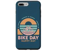 Bike Day, Happy Day Ride, Sorridi e Festeggia la Gioia Ciclismo Custodia per iPhone 7 Plus/8 Plus