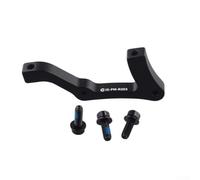 Bike Disc Brake Adapter 160mm to 203mm Black Alloy(D) | Upgrades 160mm fork to 203mm disc, construction, enhances braking power, precise fit for MTB, easy install