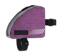 Bike Frame Bag - Triangle 0.4L Storage Pouch | Reflective Bicycle Front Frame Bag, Compact Bicycle Organizer, Lightweight Outdoor Gear For Men Women Hiking Mountain Road Commuting Adventures