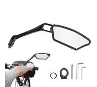 Bike Handlebar Mirror - Universal Adjustable Rotatable Scratch-Resistant | Reflection Lens, Rear View Bicycle Mirror for Road, Trail, Mountain, City, Campus, Park, Highway & Countryside