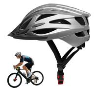 Bike Helmet, Adjustable Headgear, Shock Absorption 21.65-24.01 Inches Ventilated Shell, Safe Hat for Men Cyclists, Women Riders, Boys Biking, Girls Touring, Baby Training, White
