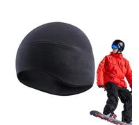 Bike Helmet Liner, Warm Beanie Hat, Thermal Skull Cap, Windproof Lightweight Breathable Headwear, Outdoor Sports Gym, Winter Ski Running, Camping Rock Climbing, Cycling Riding Hiking Activities, Black