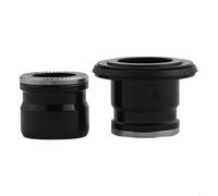Bike Hub Adapter QR to Thru Axle 9-15mm Front | Converts quick release front hub, M9 to 15mm shaft, 100mm opening width, aluminum build