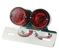 Bike It Chrome Surround Twin Universale Luce Posteriore E-Marcata