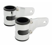 Bike It Cromo Invisibile Supporto Faro Anteriore 38-40MM - Coppia