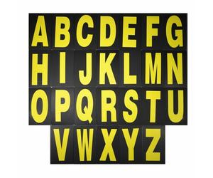 Bike It Fossa Tavola Lettera Kit 26 Pezzi - Giallo