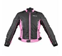 Bike It Insignia Tessuto da Donna Impermeabile Ceaa Moto Giacca Rosa
