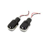 Bike It Universale 18Mm Bar Ends Con Led Bianchi - Nero