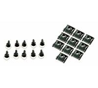 Bike It Quick Release Fairing Fasteners Slip-On 14Mm - Nero - Confezione Da 10