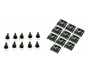 Bike It Quick Release Fairing Fasteners Slip-On 14Mm - Nero - Confezione Da 10