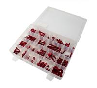 Bike It Set Bulloni Universale M5/M6 150 Pezzi - Rosso
