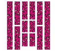 BIKE-label Adesivo per telaio della bicicletta, 12 pezzi, XL, set di adesivi per bicicletta elettrica, rosa Leo X400120VA