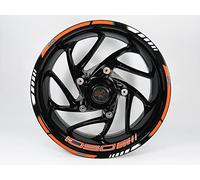 BIKE-label Set di adesivi per cerchioni, colore arancione, compatibile con KTM 1050 Adventure + R X710112VA