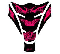 BIKE-label Tankpad 3D Evil Eyes Dont Touch My Bike rosa fluo X502902VA