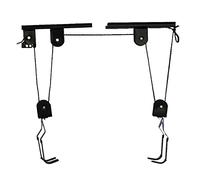 Bike Lift - Ascensore per bicicletta con supporto a soffitto, fino a 60 kg, 12 x 6,5 x 4 cm, colore: Nero